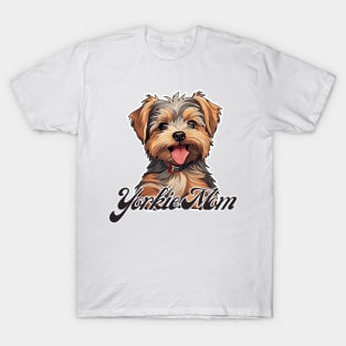 Yorkie Mom T-Shirt - Dog Lover Gift, Pet Parent Apparel T-Shirt